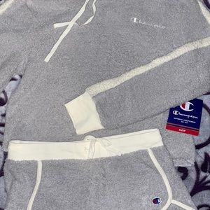 M Champion Set Sleep Set Matching Set Grey NWT